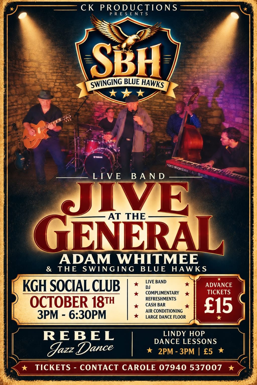 Jive at The General — SUN 18 OCT