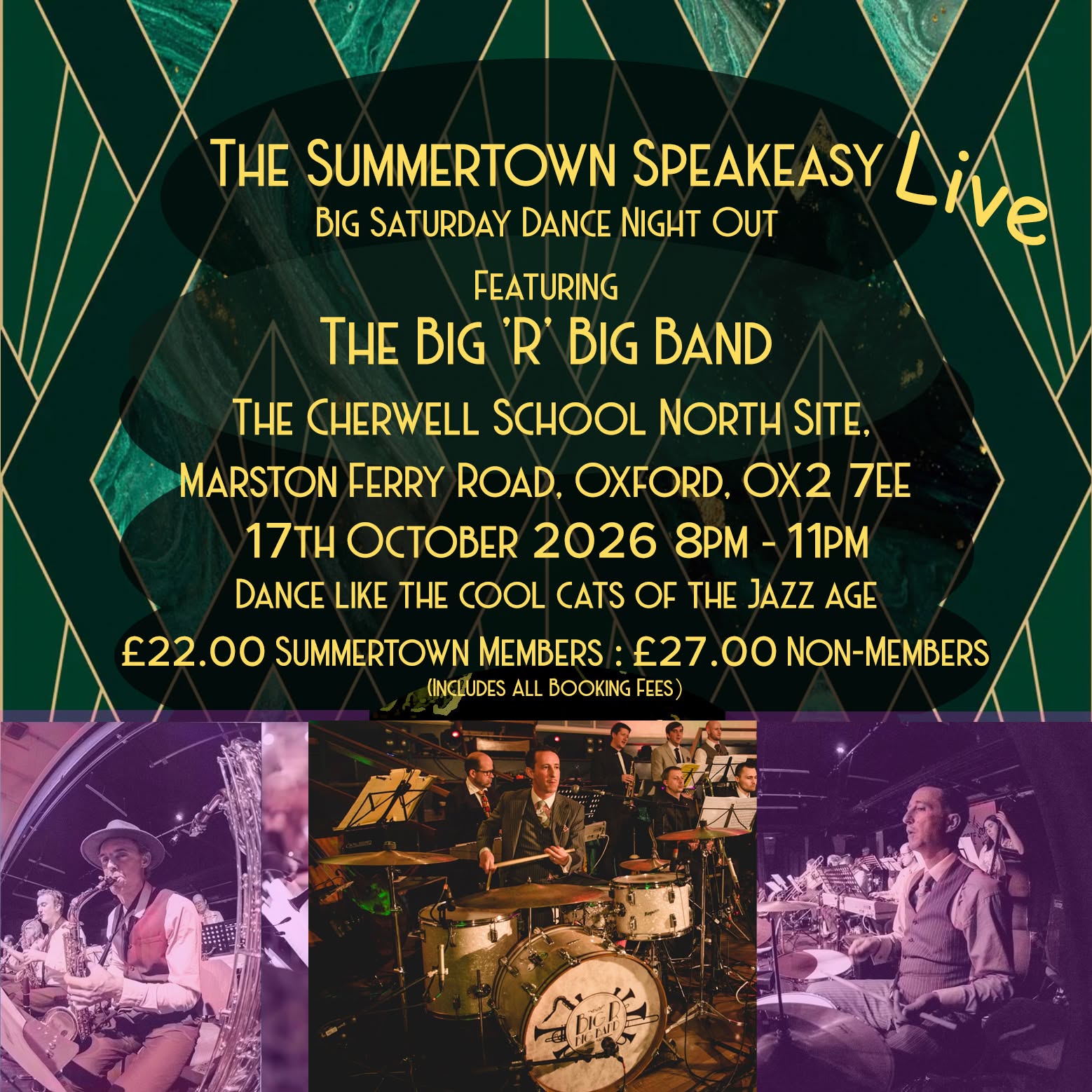 The Big 'R' Big Band at Speakeasy Live 17/10/2026 — SAT 17 OCT