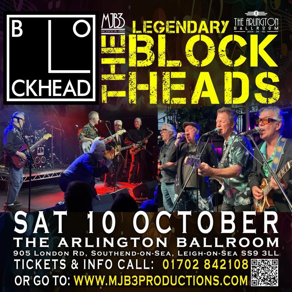 The Blockheads Live At The Arlington Ballroom Southend — SAT 10 OCT