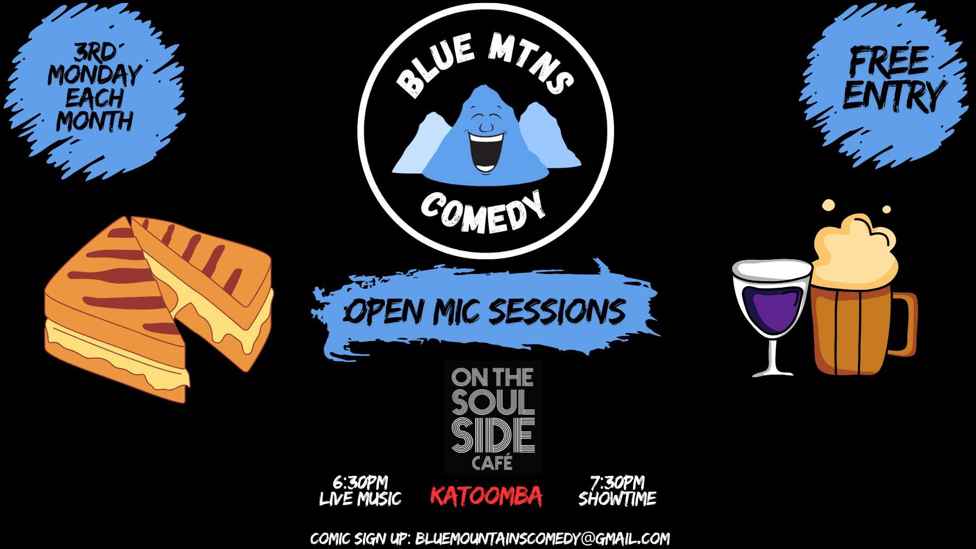Blue Mountains Comedy - Open Mic Sessions (Katoomba) — MON 19 OCT