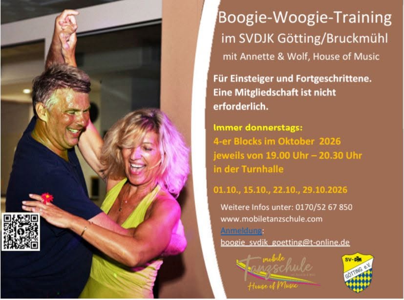 Boogie-Woogie-Training in Götting — THU 22 OCT