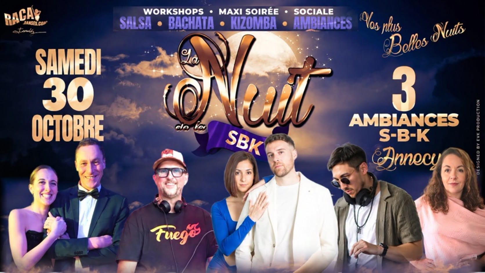 NUIT SBK Annecy - Vendredi 30 Octobre "Vos plus belles Nuits" — FRI 30 – SAT 31 OCT