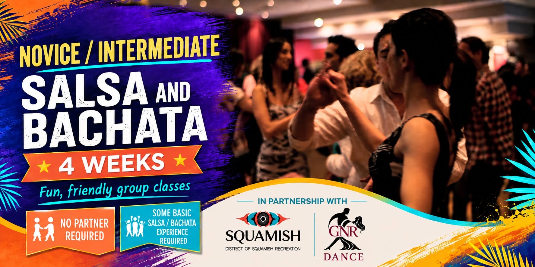 Novice/Intermediate Salsa & Bachata (4 Weeks) — THU 22 OCT