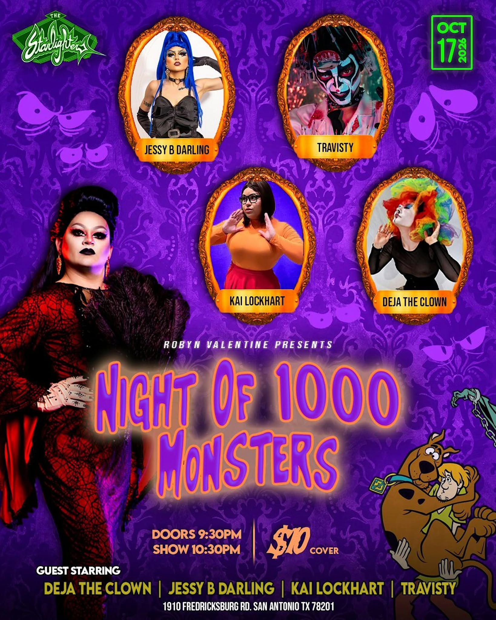 Robyn Valentine presets: Night of 1000 Monsters Drag Show — SUN 18 OCT