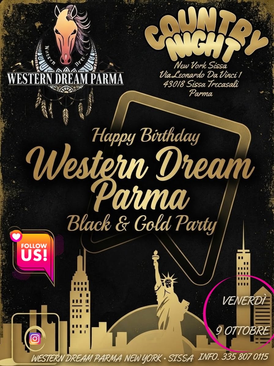 ✨ Black & Gold Party! ✨ — FRI 9 OCT