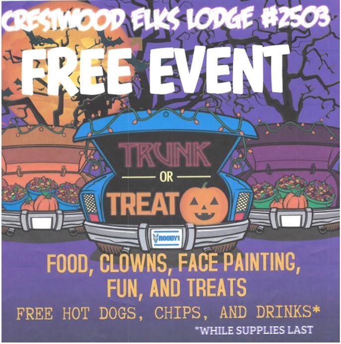 Trunk or Treat — SAT 10 OCT