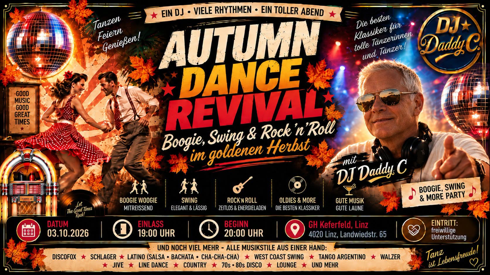 Autumn Dance Revival — SAT 3 OCT