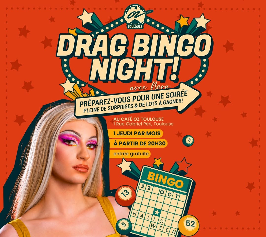 DRAG BINGO NIGHT AVEC NOVA - Spécial Halloween 🎱💋 — THU 22 OCT