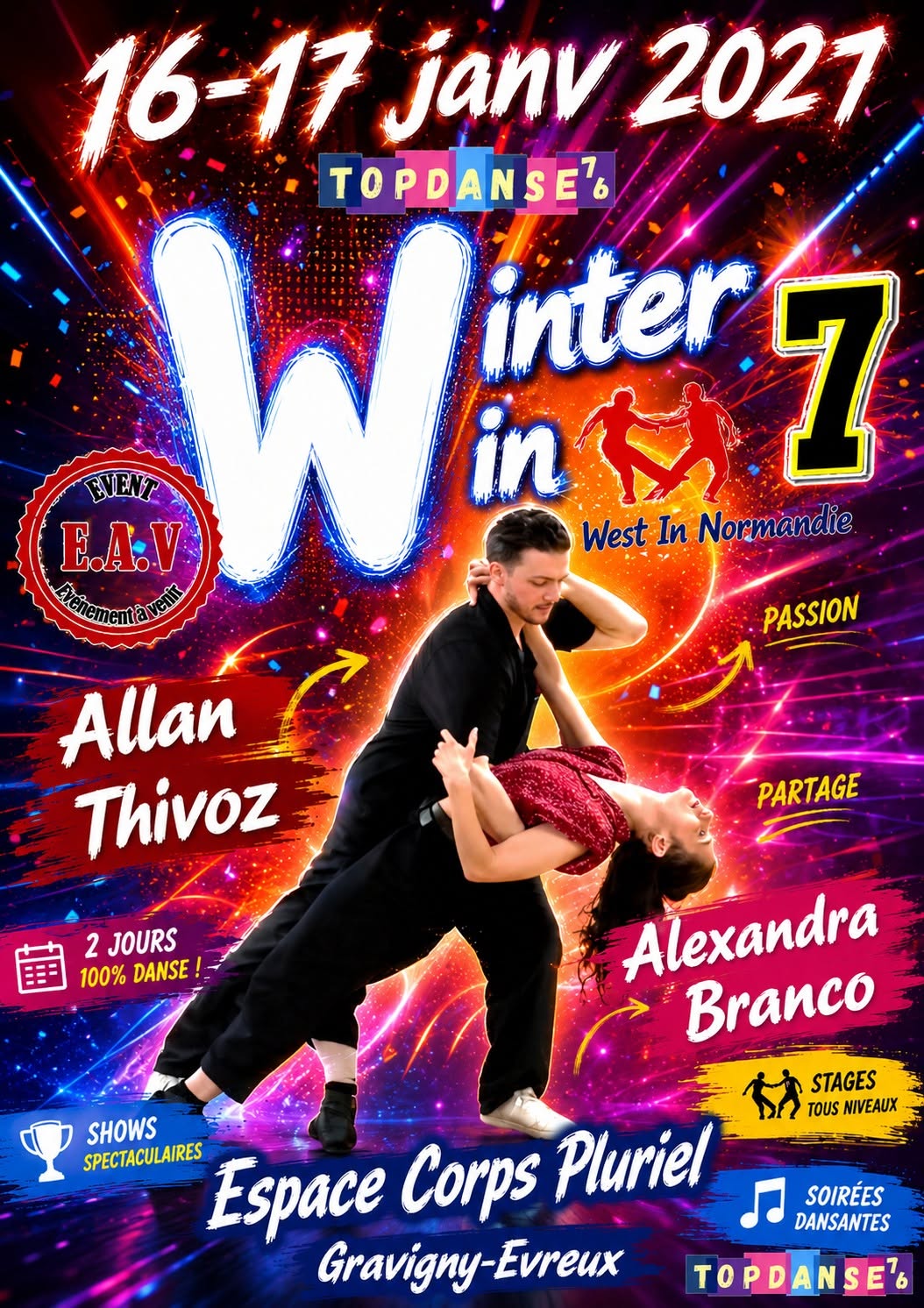 Winter Win 7 100 % West coast swing avec Alexandra Branco et Allan Thivoz — SAT 16 – SUN 17 JAN 2027