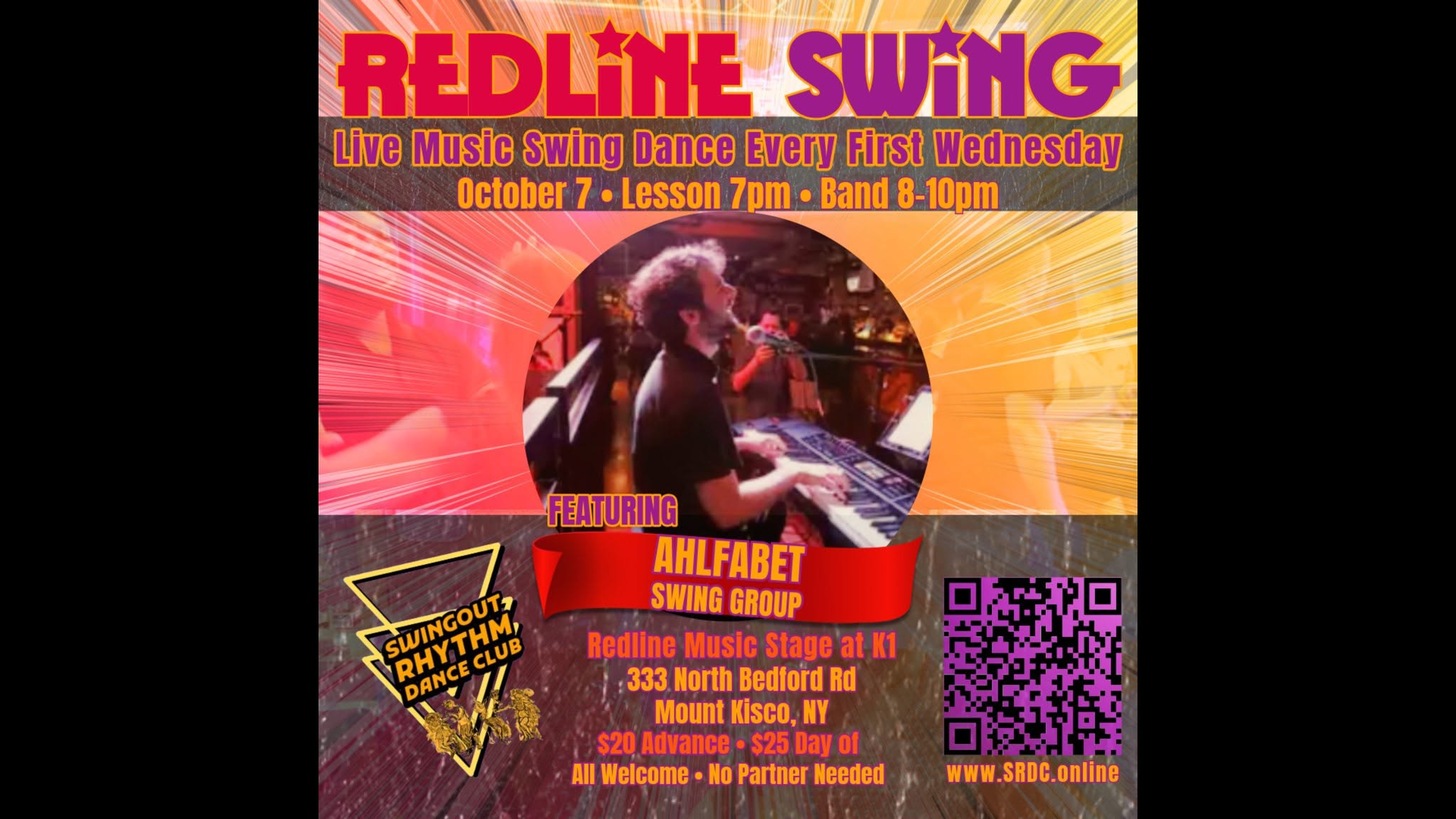 Redline Swing w Ahlfabet Swing Group — WED 7 – THU 8 OCT