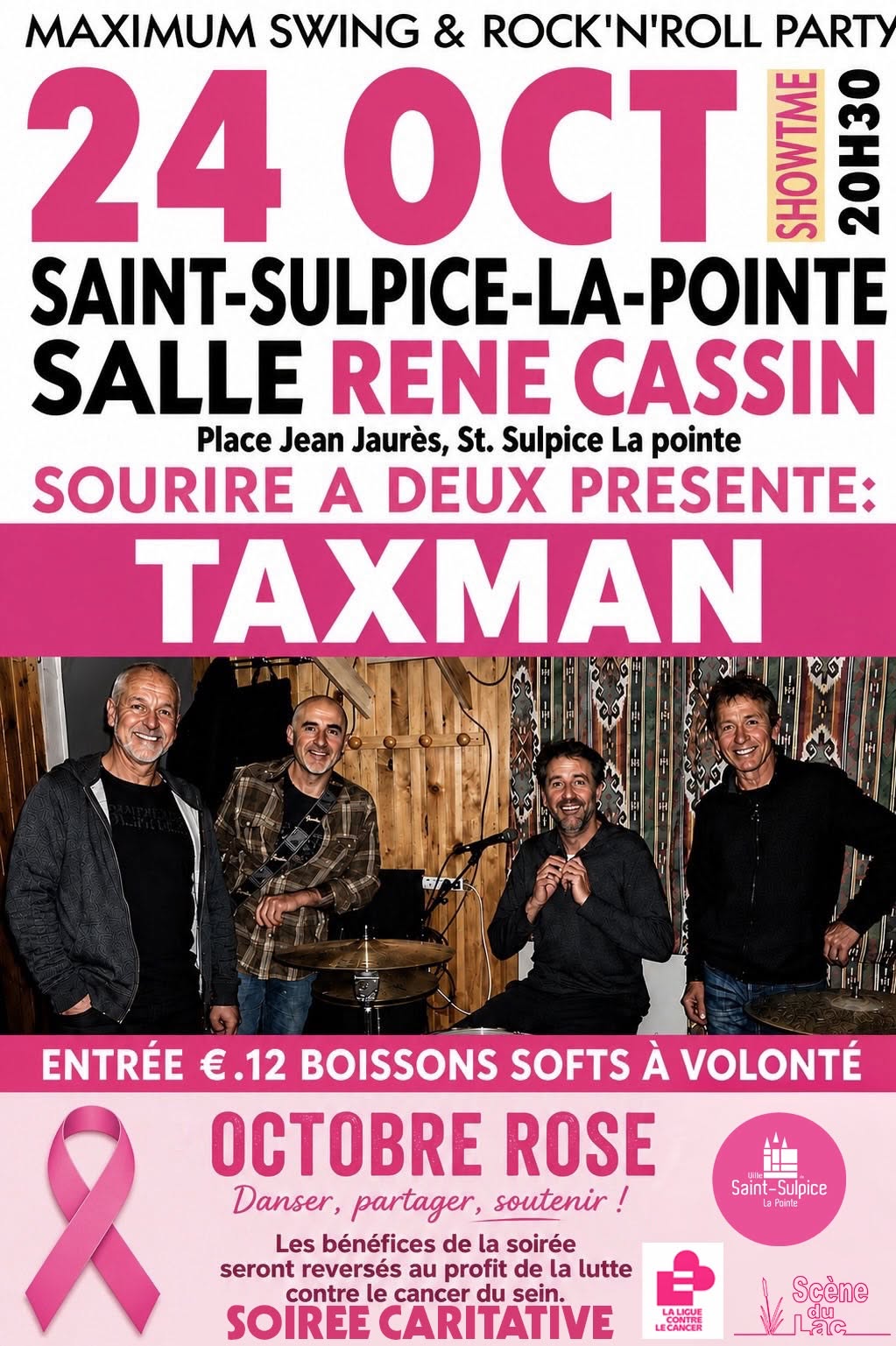 Soirée rock and roll caritative — SAT 24 OCT