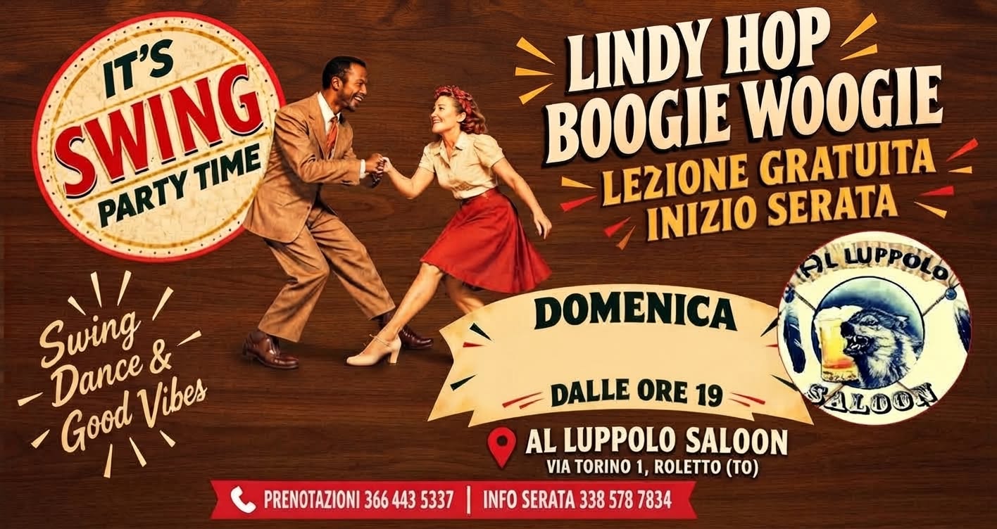 It's Swing Party Time - Lindy Hop & Boogie Woogie โ SUN 21 FEB 2027