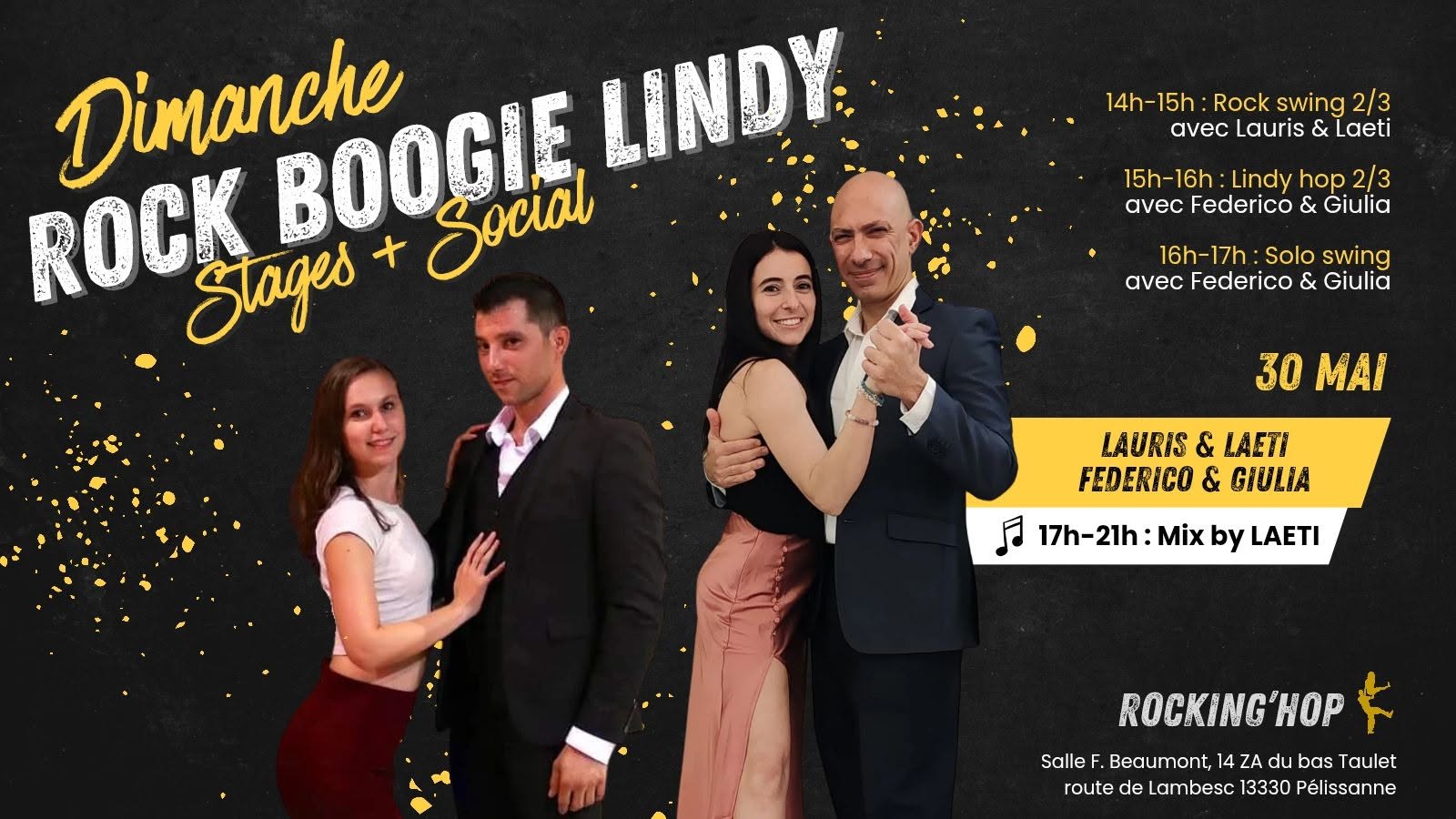 Dimanche Rock-Boogie-Lindy le 30 mai — SUN 30 MAY 2027