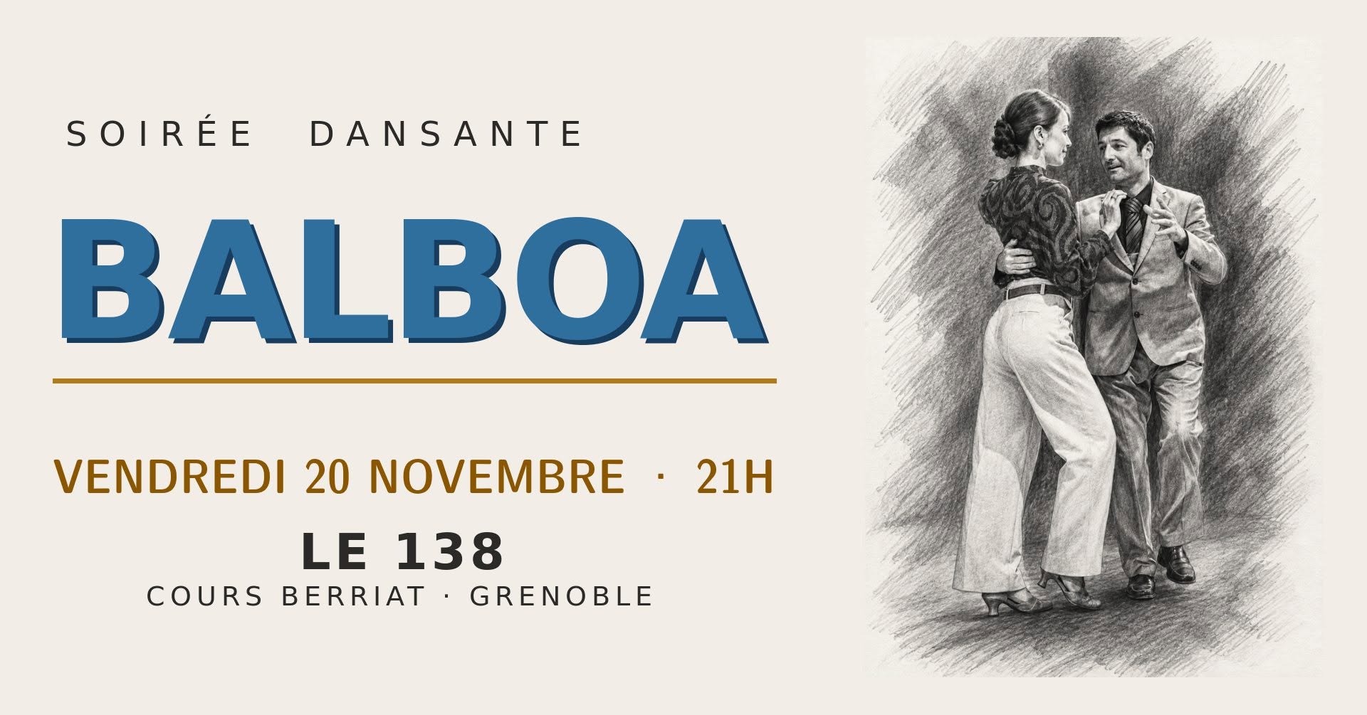 Soirée Balboa — FRI 20 NOV