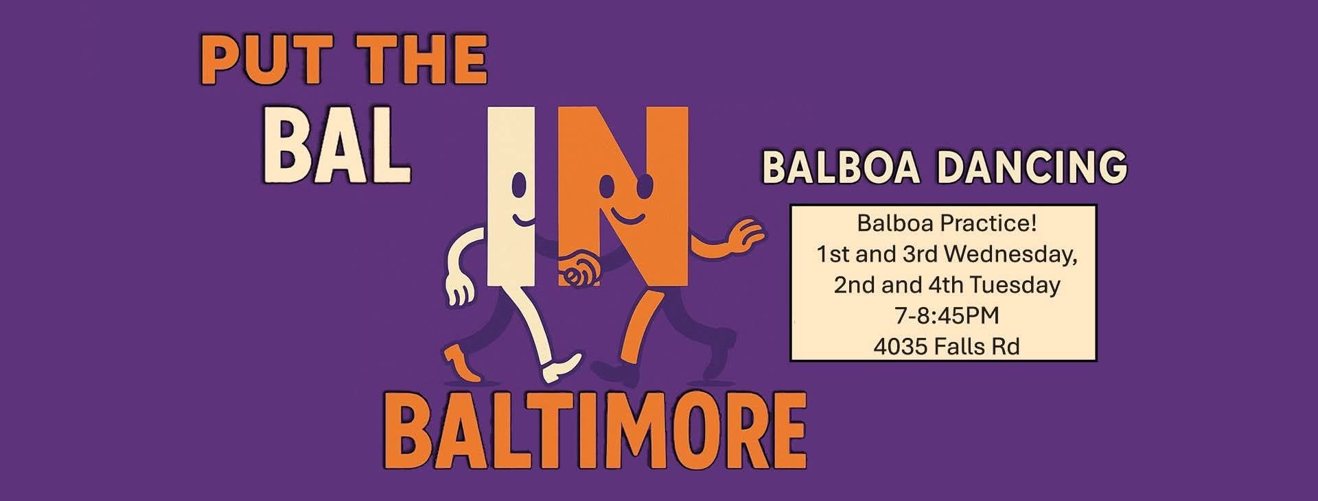 Balboa practice Wednesday! — WED 7 – THU 8 OCT
