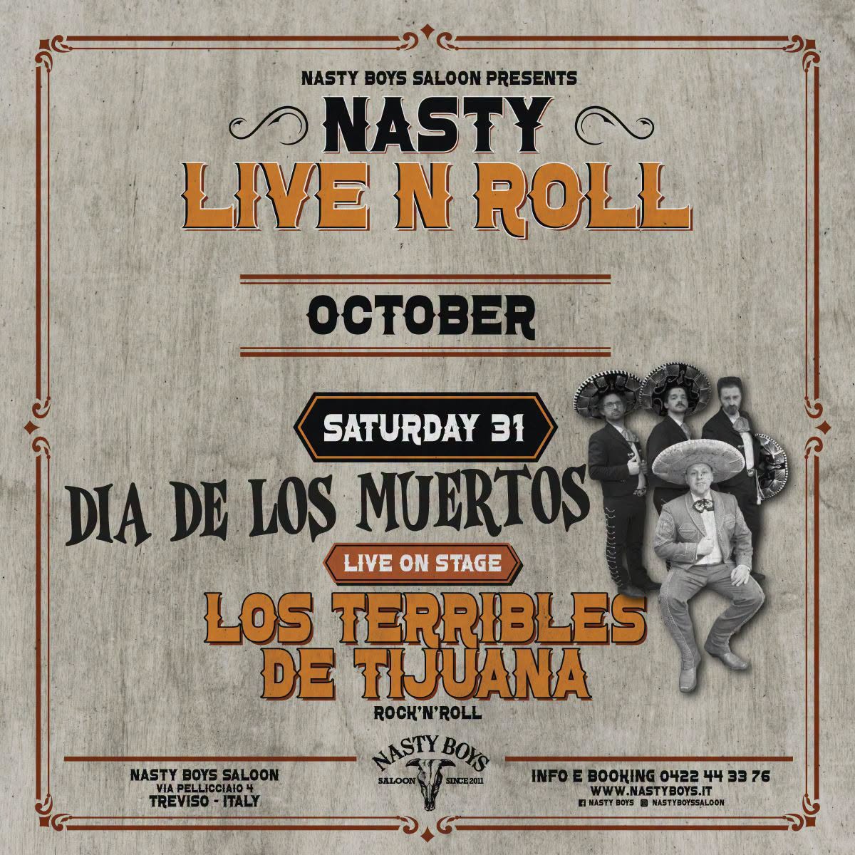 DIA DE LOS MUERTOS "Halloween Party" — SAT 31 OCT