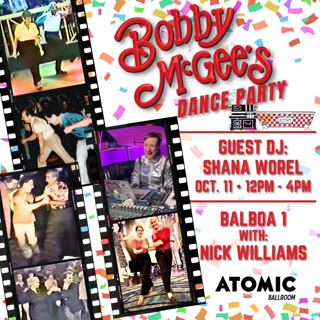 Bobby McGee's Dance Party - October 11th — SUN 11 OCT