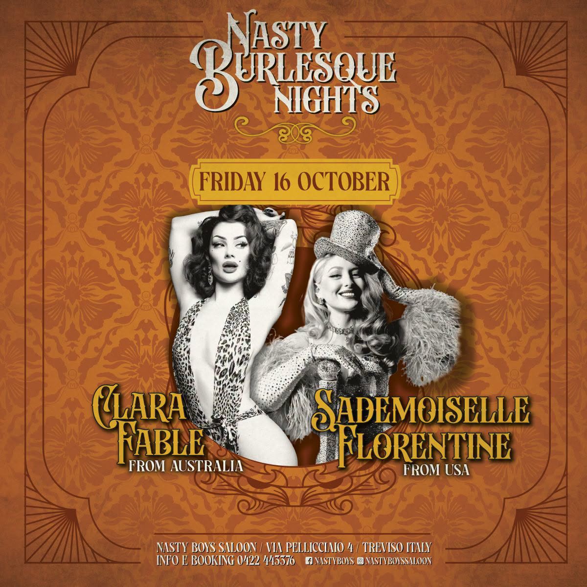 Nasty Burlesque night — FRI 16 OCT