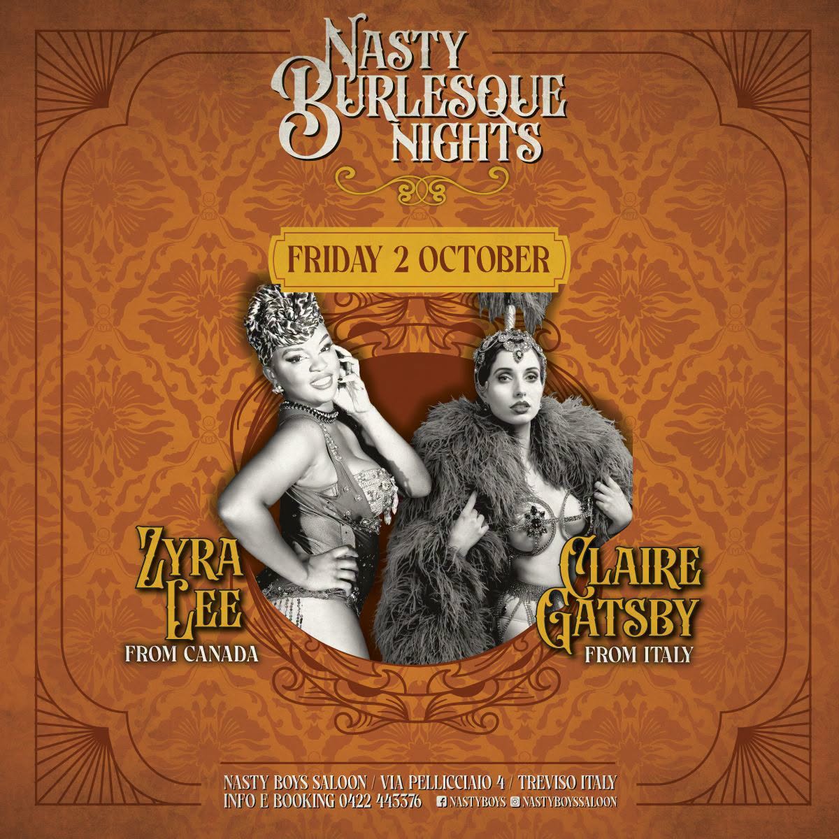 Nasty Burlesque night — FRI 2 OCT