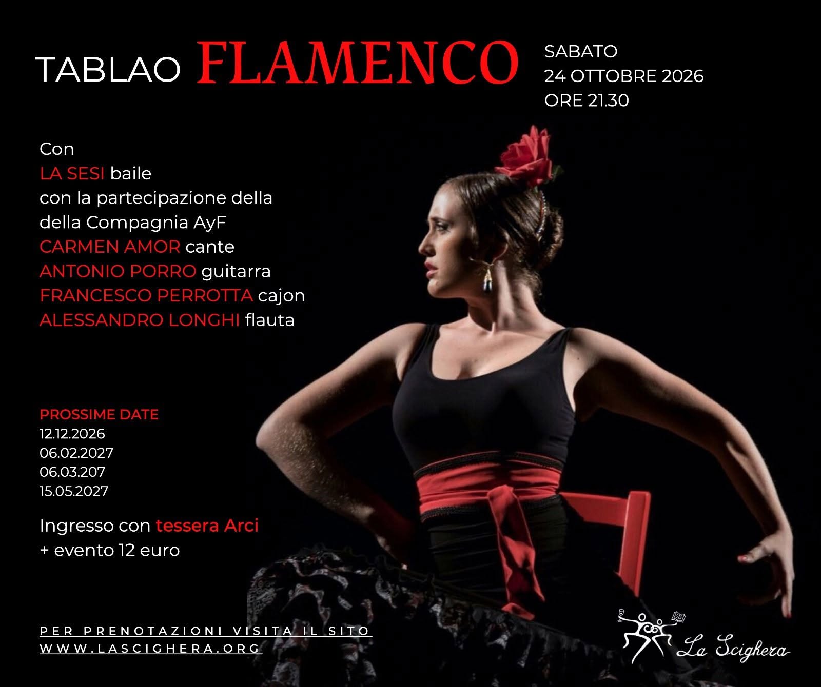 Tablao Flamenco con La Sesi — SAT 24 OCT