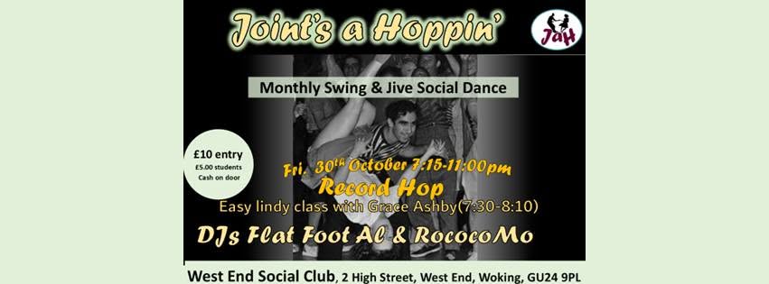 Joint's a Hoppin' — FRI 30 OCT