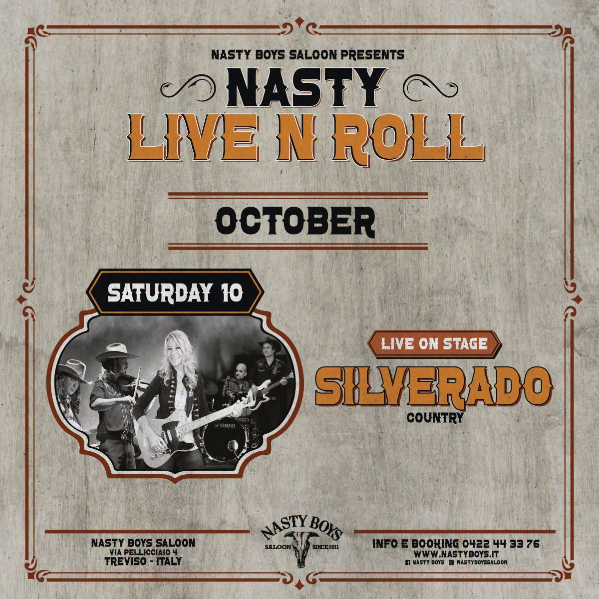 Live Music con i Silverado — SAT 10 OCT