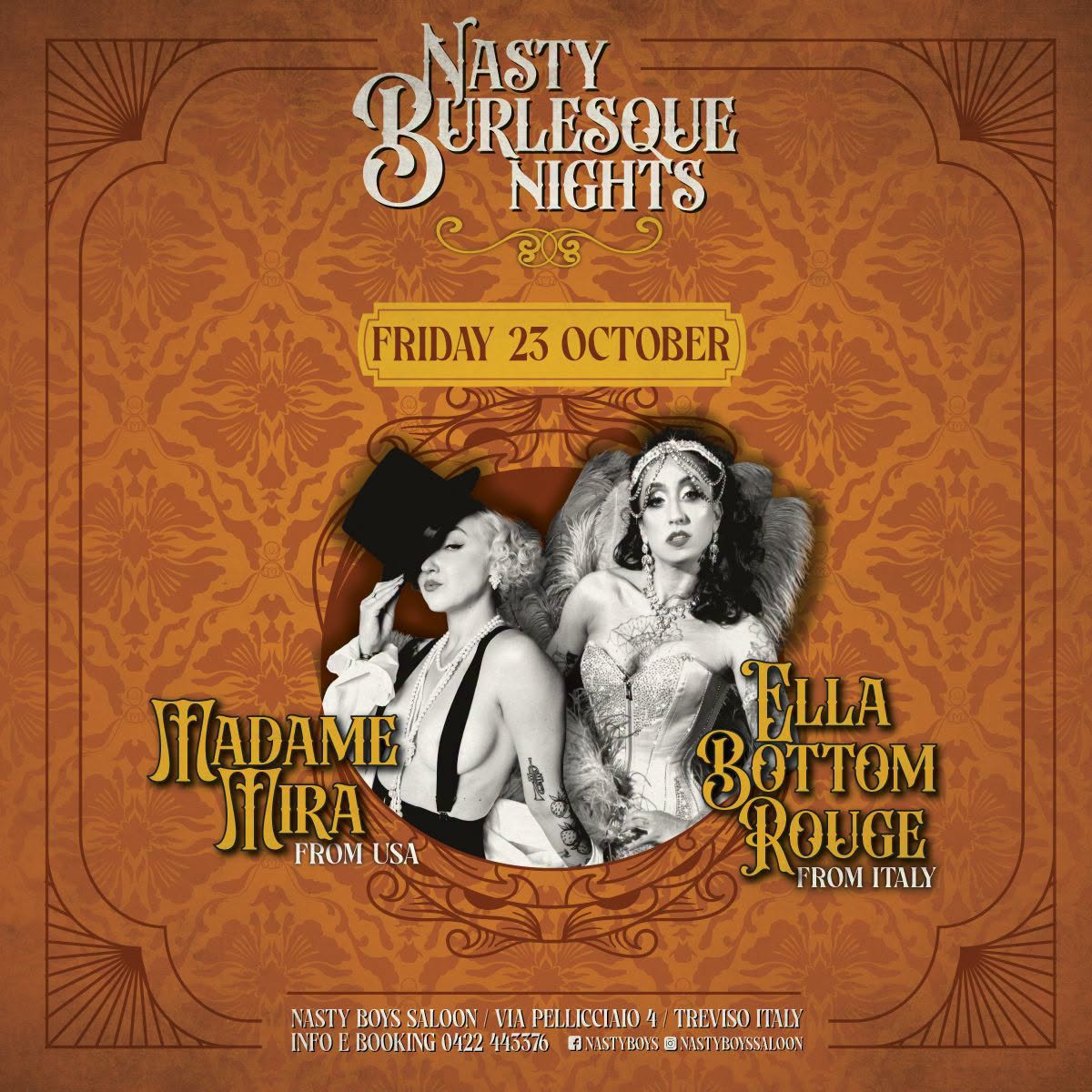 Nasty Burlesque night — FRI 23 OCT
