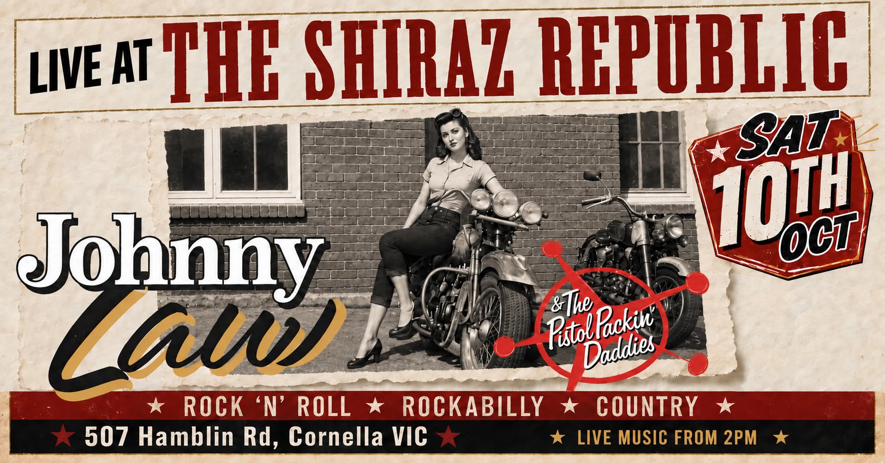 Rockin' The Shiraz Republic - Guilty On All Counts Tour '26 — SAT 10 OCT