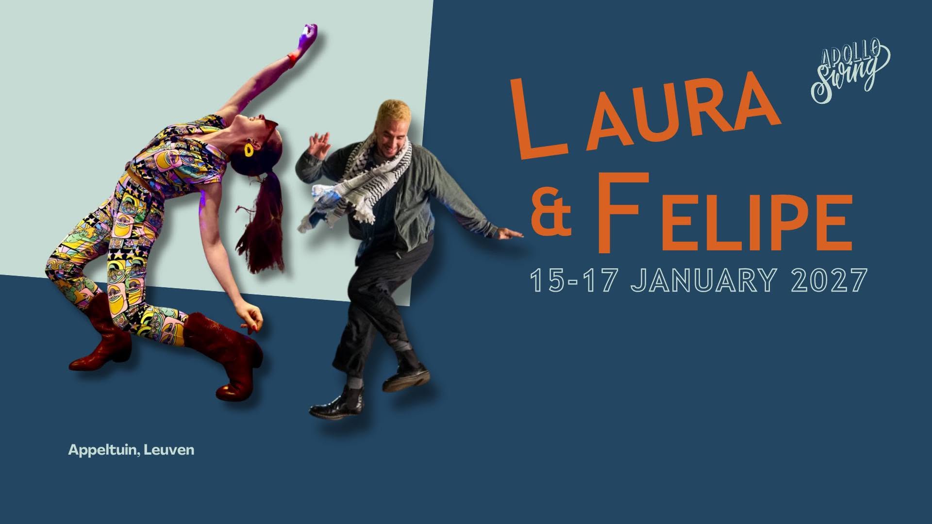 Laura Glaess & Felipe Braga weekend in Leuven 15 - 17 January 2027 - Apollo Swing β FRI 15 β SUN 17 JAN 2027