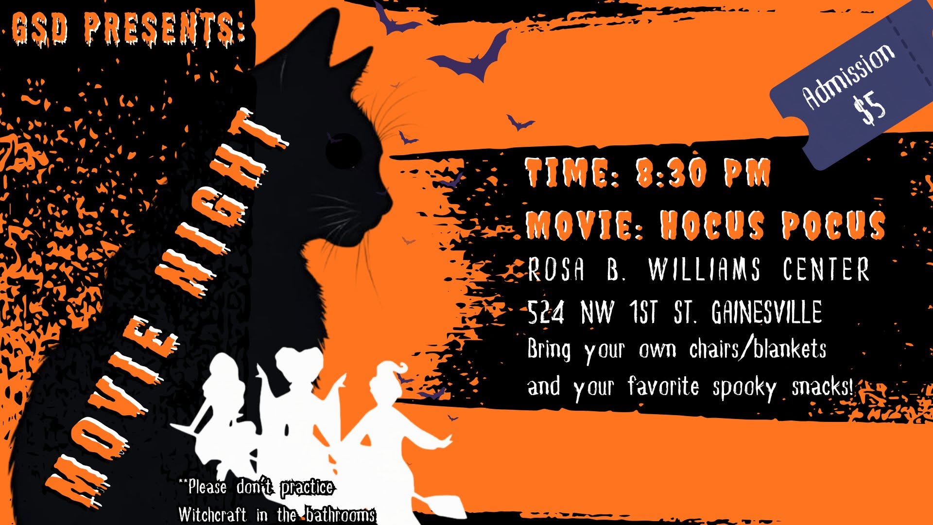 GSD Community Movie Night! — WED 7 OCT