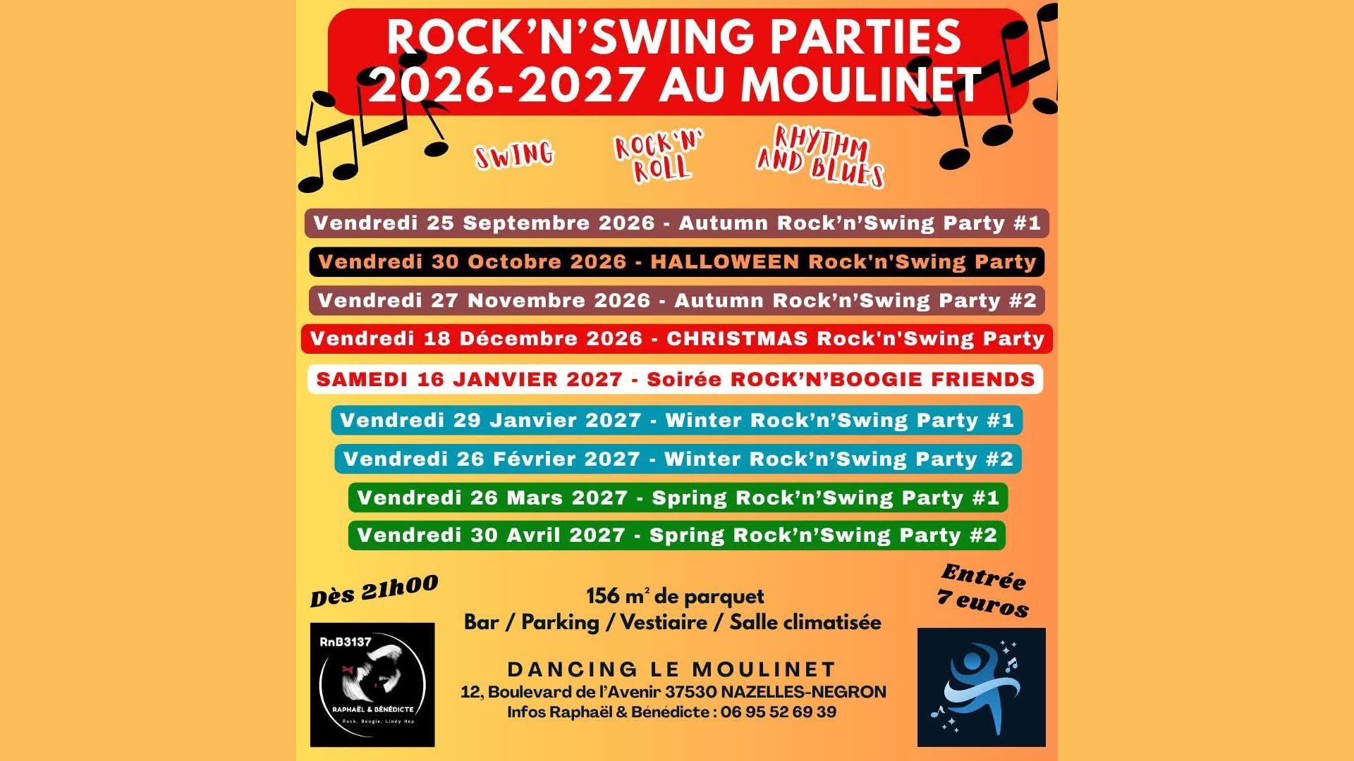Soirées Rock'n'Swing 2026-2027 au Moulinet — FRI 30 – SAT 31 OCT