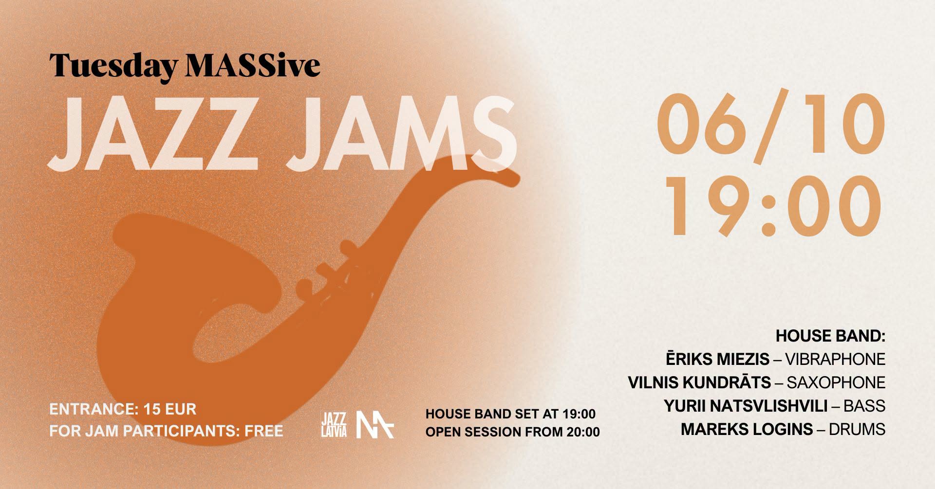 MASSive Jazz Jam | 06/10
— TUE 6 OCT