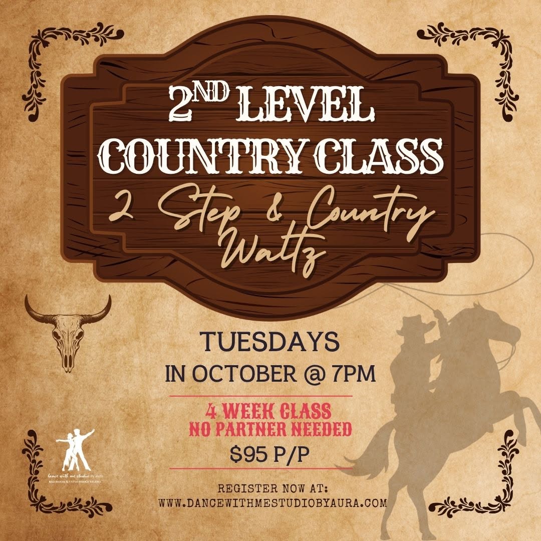 2nd Level Country Class: Two Step & Country Waltz — WED 7 OCT