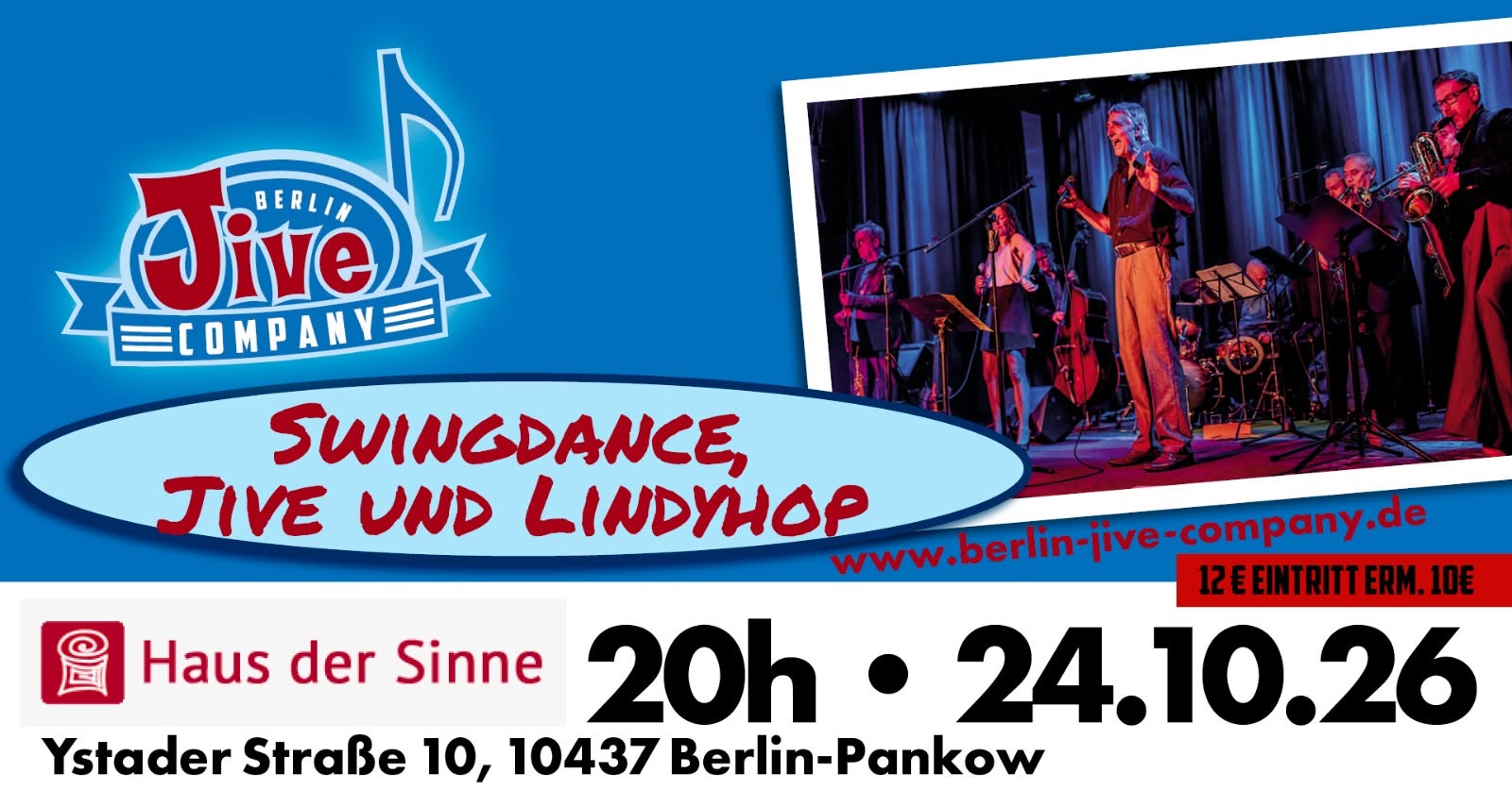 Swing & Jive Party - DANCE!! — SAT 24 OCT