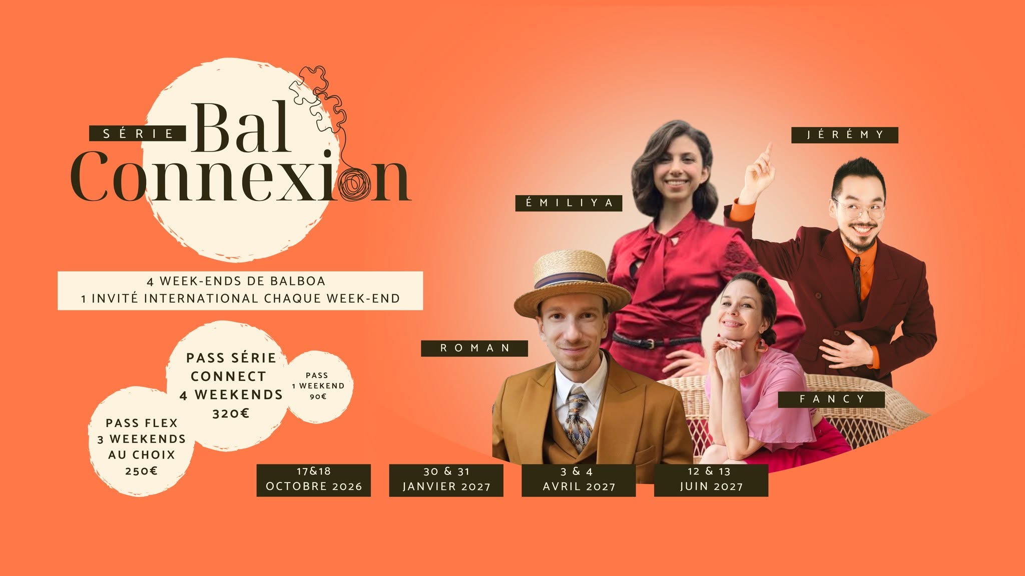 SÉRIE Bal Connexion - 4 week-ends - 4 invité-es - 4 horizons de balboa — SAT 17 – SUN 18 OCT