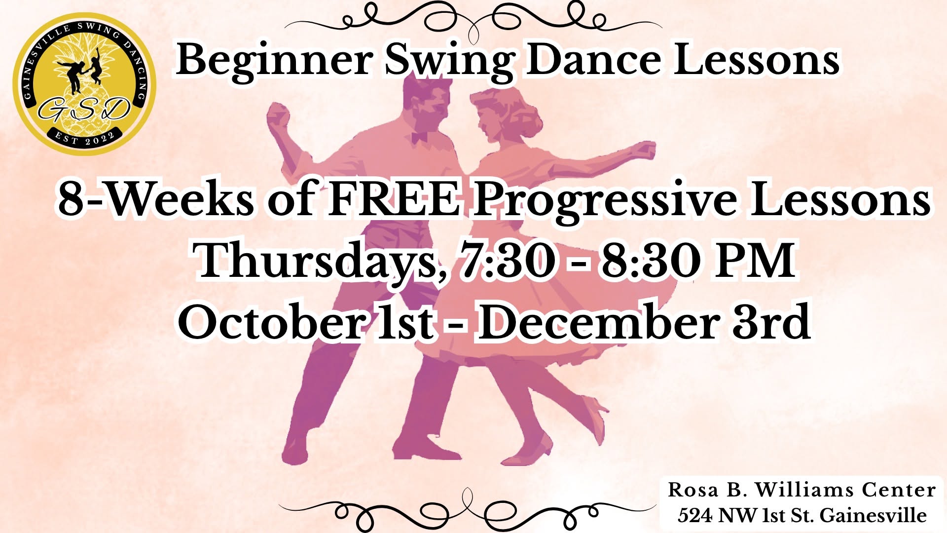 Beginner Swing Dance Lessons — THU 1 – FRI 2 OCT