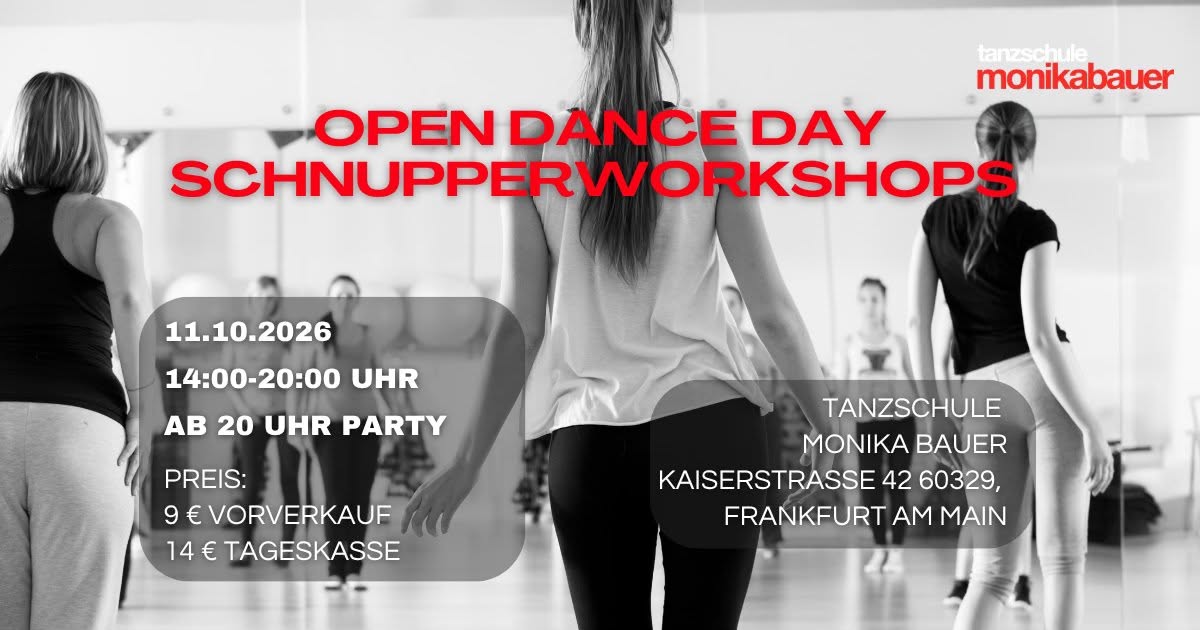 Open Dance Day — SUN 11 OCT