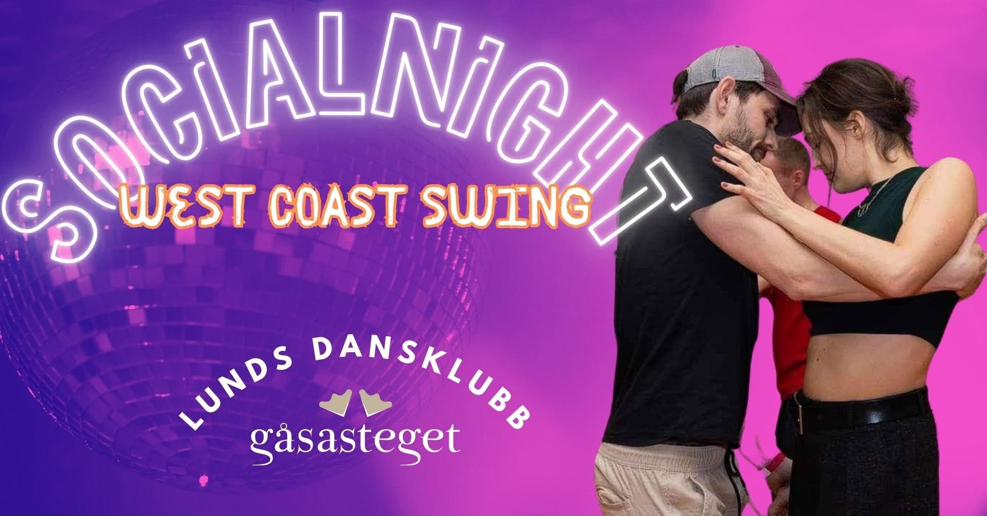 West Coast Swing Social Dance: party workshop - creativity — FRI 9 OCT