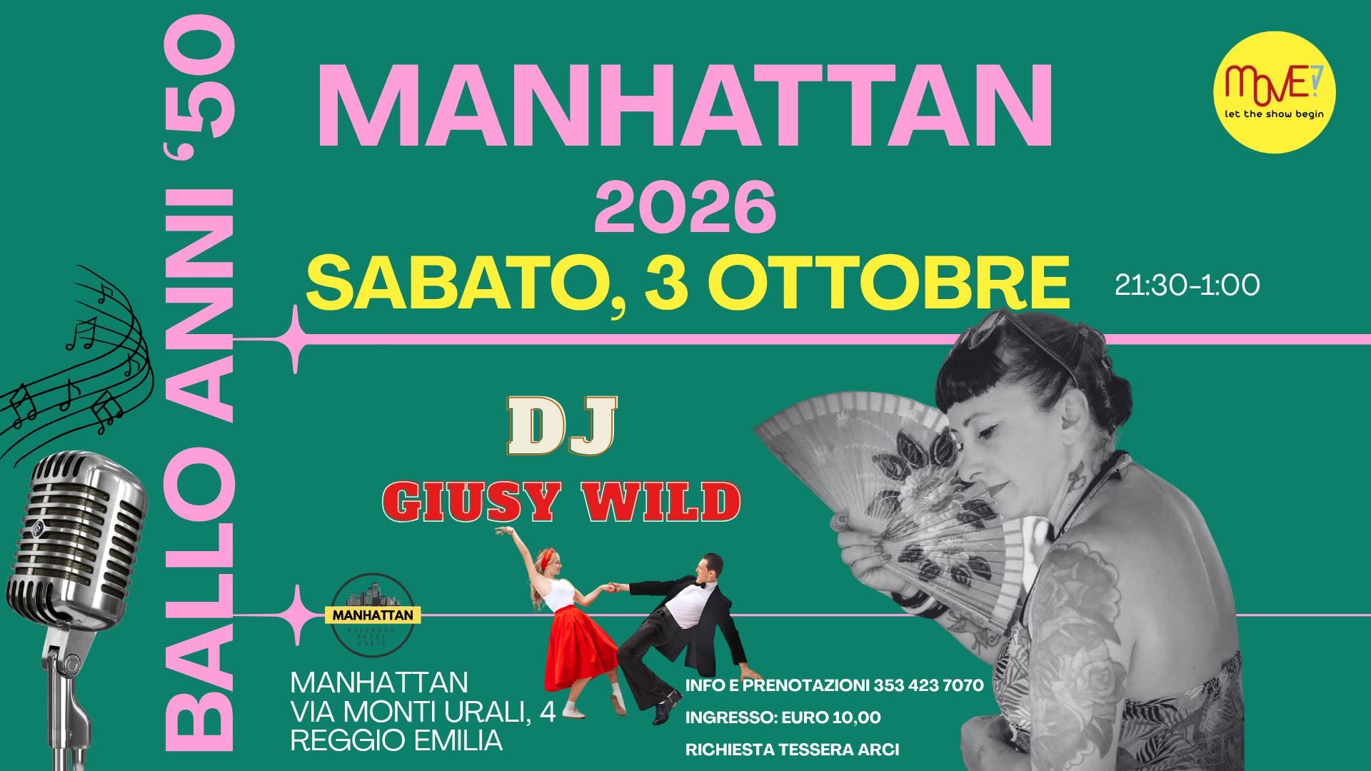 Manhattan in Swing — SAT 3 OCT