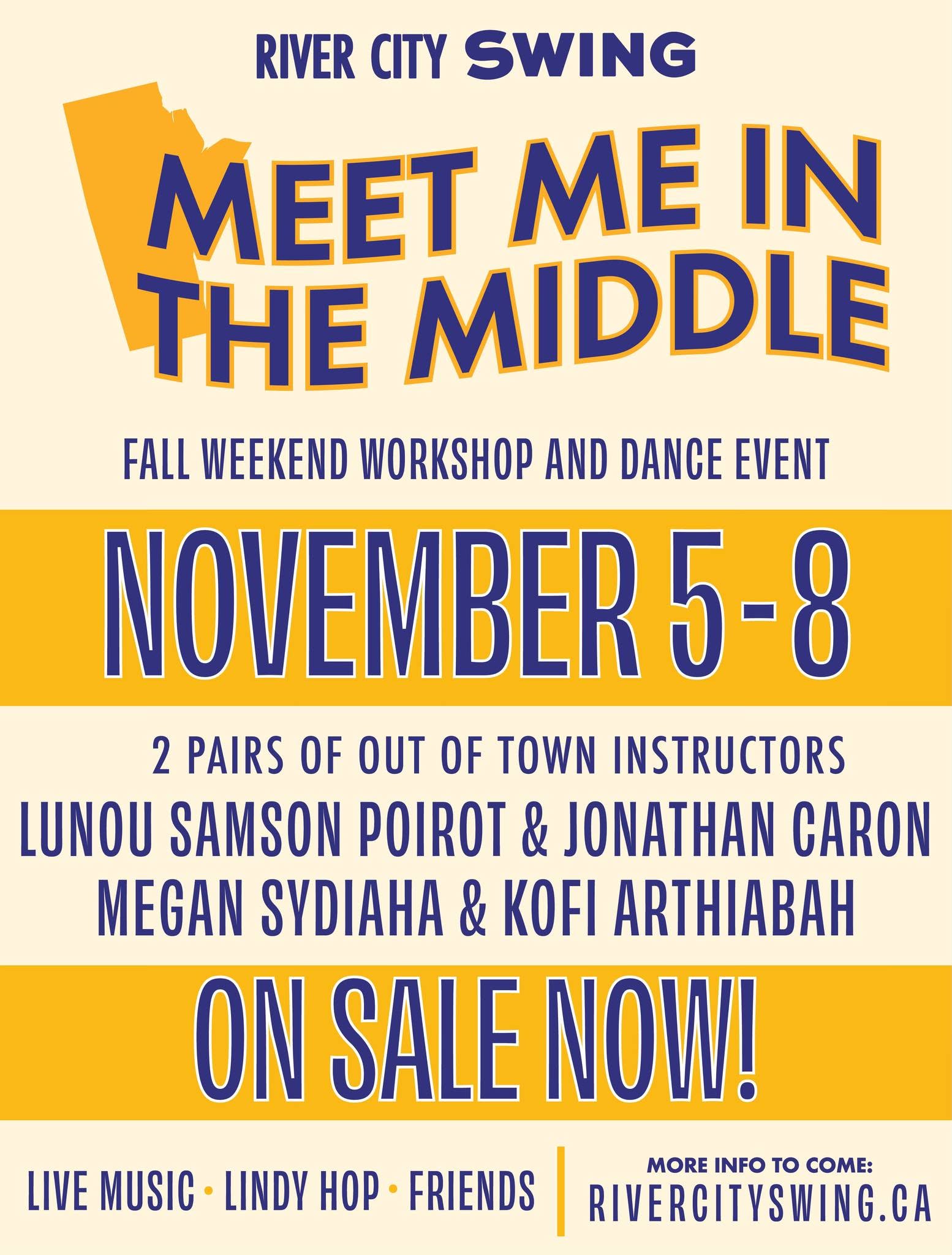 MEET ME IN THE MIDDLE. A LINDY HOP WORKSHOP WEEKEND. — FRI 6 NOV