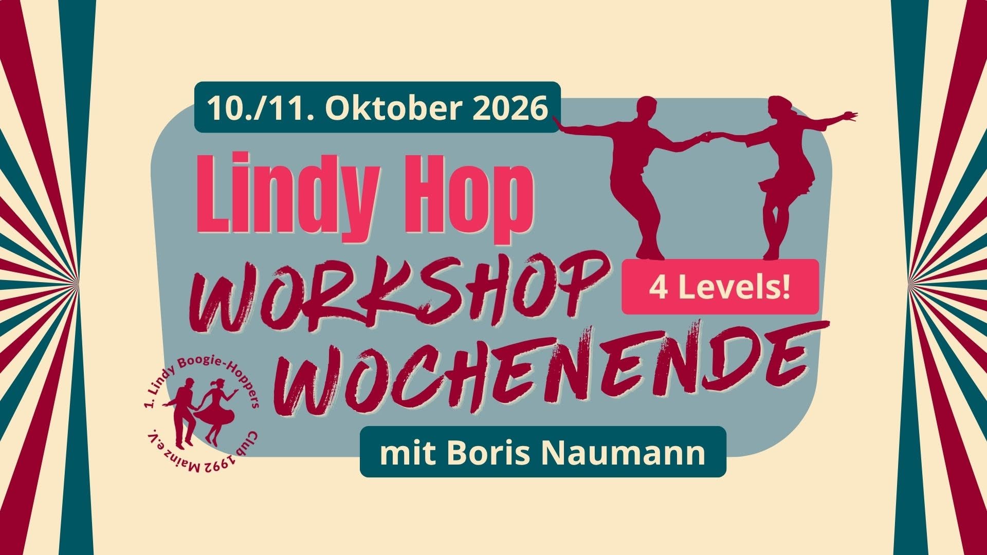 Lindy-Hop-Wochenend-Workshop für alle Levels mit Boris aus Hannover — SAT 10 – SUN 11 OCT