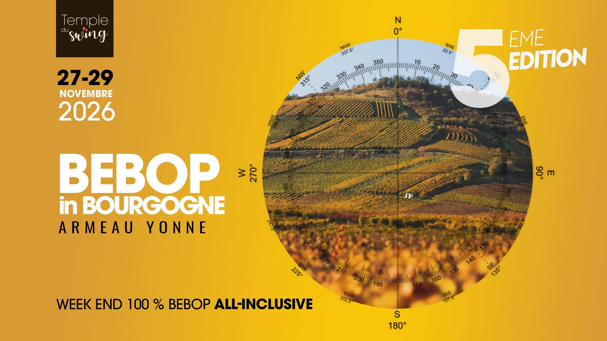 STAGE de BEBOP en Bourgogne (5ème édition) — FRI 27 – SUN 29 NOV