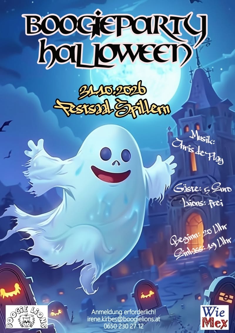 Halloween Boogie Party — SAT 31 OCT