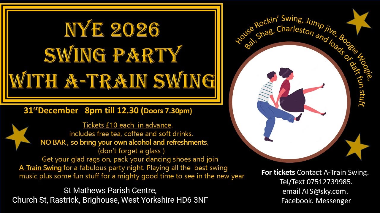 NYE Swing Party — THU 31 DEC – FRI 1 JAN 2027