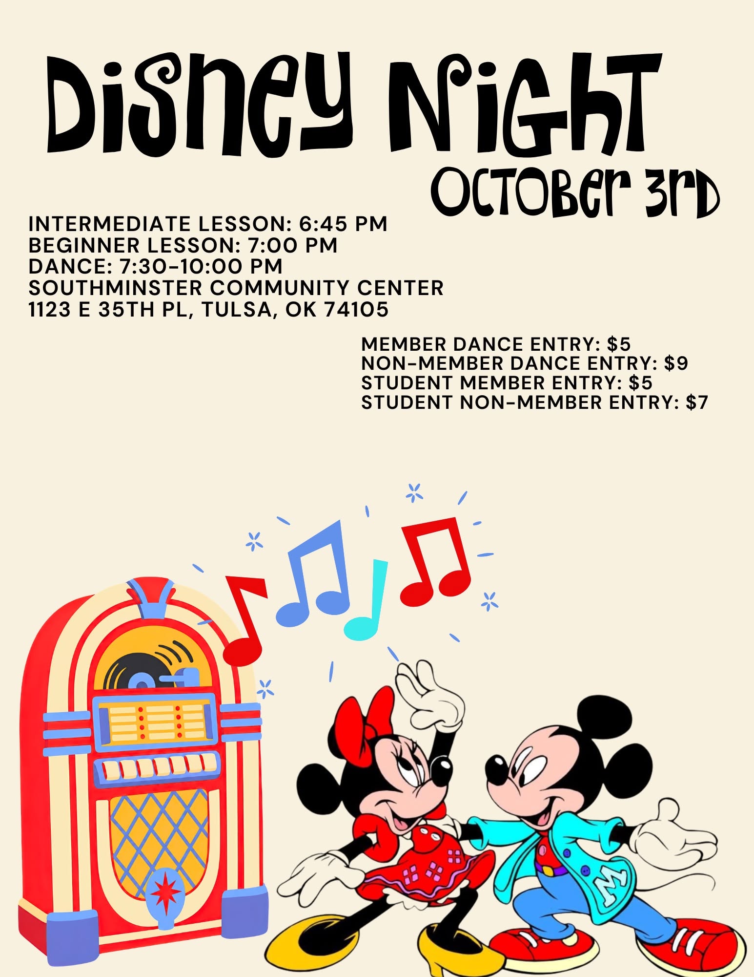 Disney Night Dance 🪩 — SUN 4 OCT