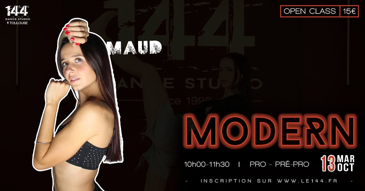 Open Class MODERN avec Maud — TUE 13 OCT