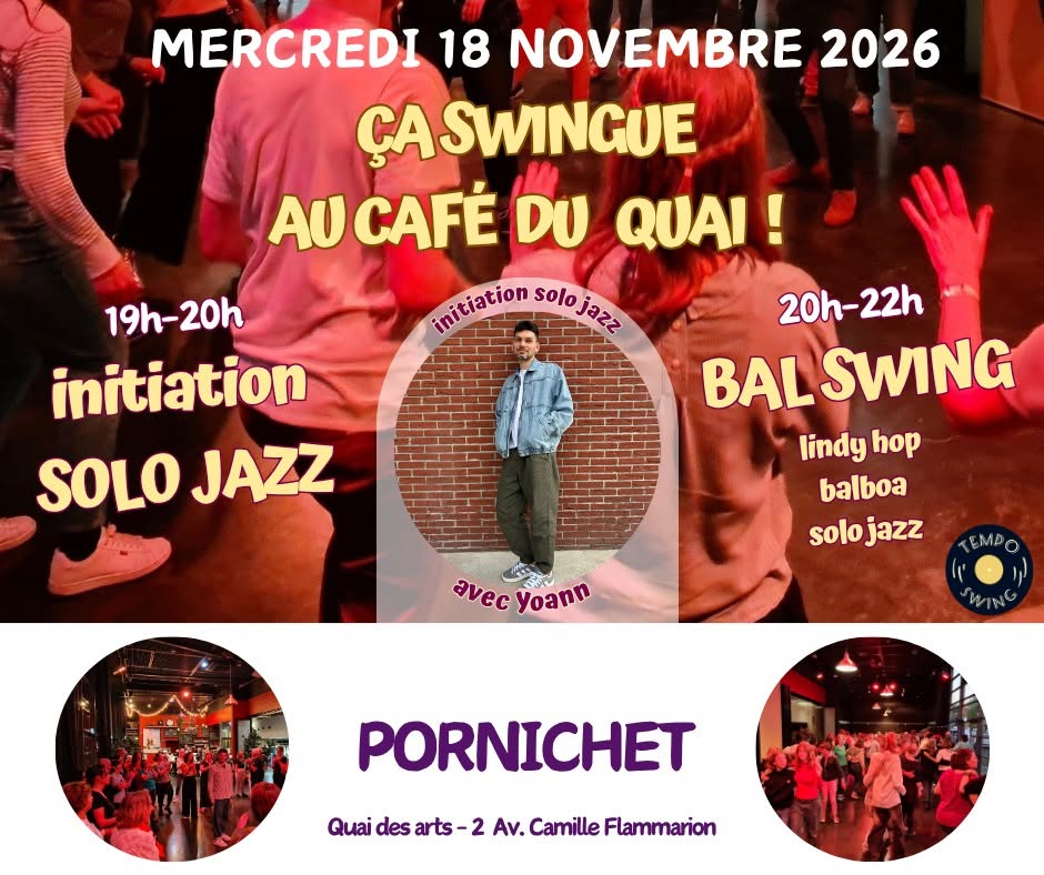 Bal swing avec initiation Solo Jazz Swing — WED 18 NOV