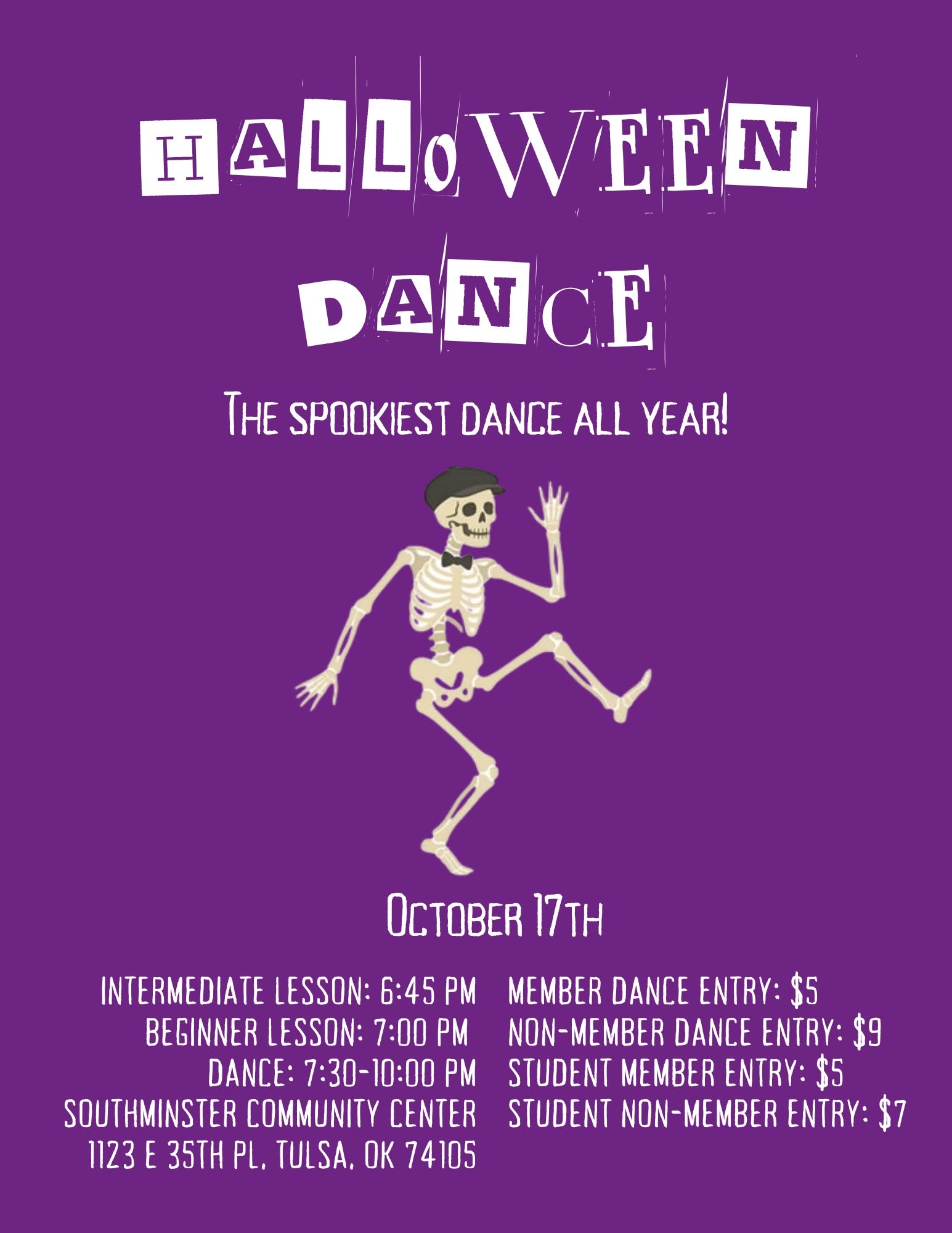 TOSS Halloween Swing Dance š ā SUN 18 OCT