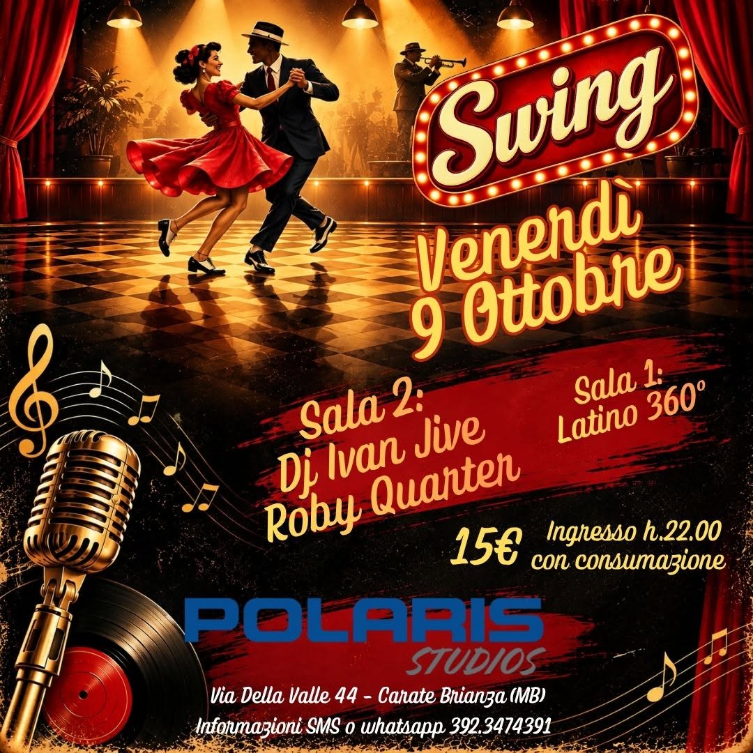 SWING Big Apple - POLARIS — FRI 9 – SAT 10 OCT