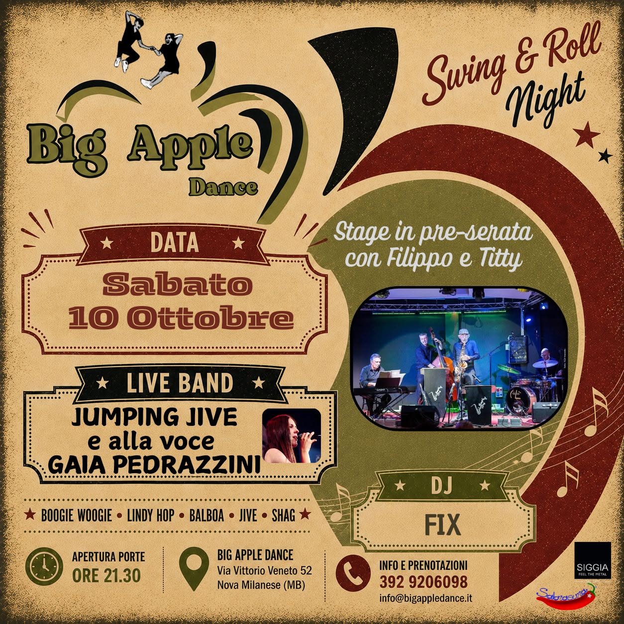 SWING & ROLL party night — SAT 10 – SUN 11 OCT